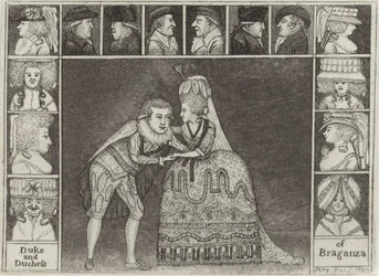 Porträts in Charakter als Herzog und Herzogin von Braganza